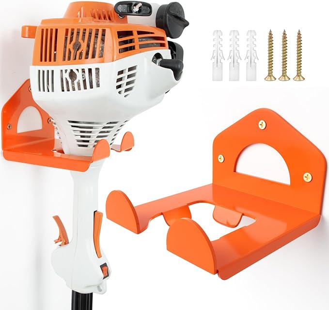 Weed Eater Hanger, Heavy Duty Weedeater Rack Wall Mount, Garage Organization by reliahom