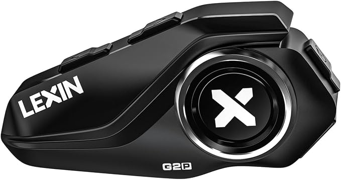 LEXIN G2P Motorcycle Helmet Bluetooth Headset, Group Intercom Communication by LEXIN
