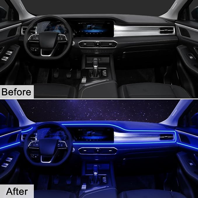 Car LED Strip Lights, LEDCARE 9 in 1 RGB Car Interior Lights - Image 3