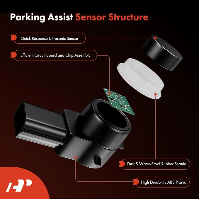 A-Premium 4-PC Reverse Backup Parking Assist Aid Sensor Compatible - Image 4