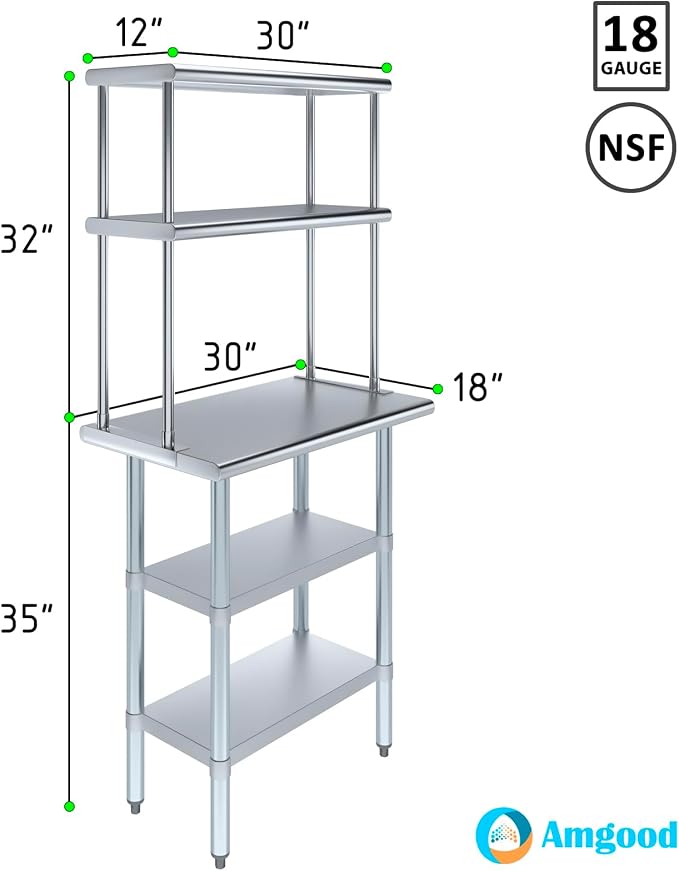 AmGood Stainless Steel Work Table - Image 3