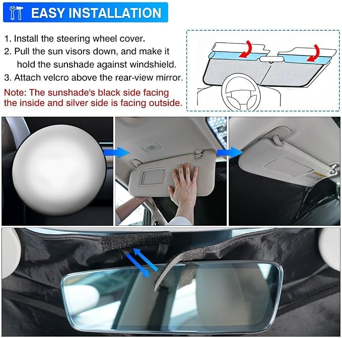 KUST Windshield Sun Shade Custom Fit - Image 6
