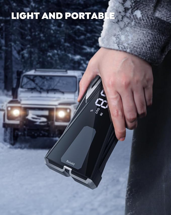 Portable Car Battery Jump Starter 6000A 21800mAh, Car Battery Jumper Starter - Image 5