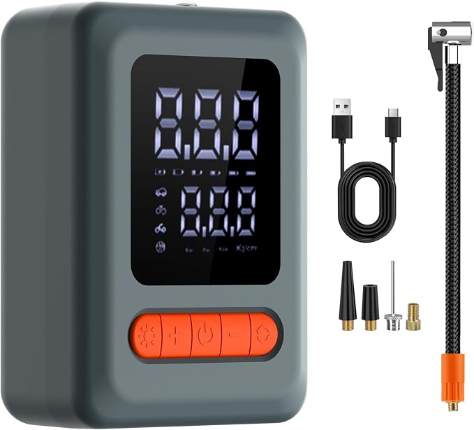Tire Inflator Portable Air Compressor, Cordless Air Pump by ApexNexus