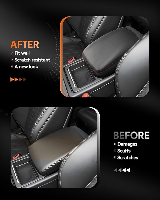 CDEFG for 2020-2025 Audi Q5 Center Console Cover Armrest Cover for Q5 2020 2021 - Image 3