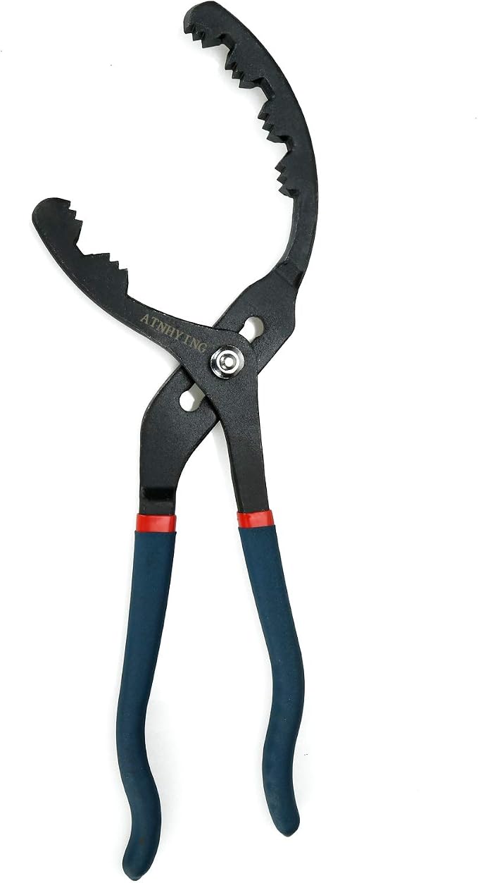 Large Oil Filter Pliers, Universal Oil Filter Removal Tool No Slipping by ATNHYING