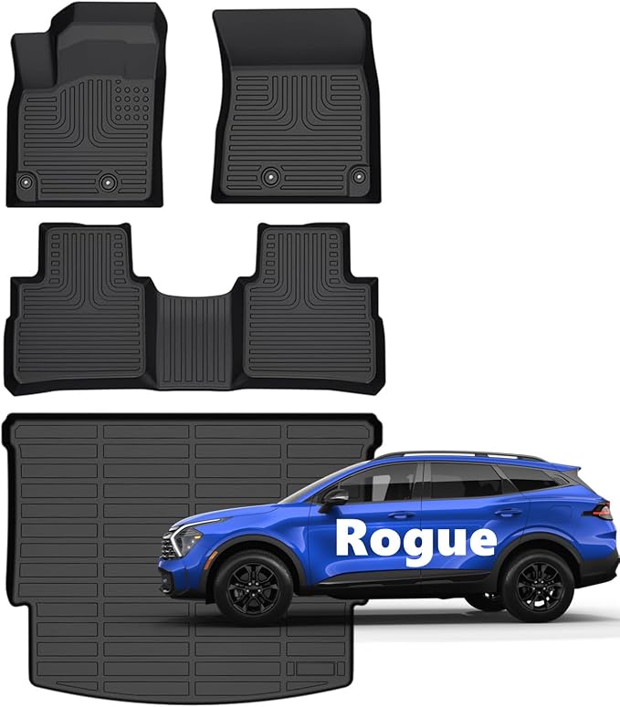 for Nissan Rogue Floor Mats 2021 2022 2023 2024 2025 S|SV|SL|Platinum Car Mats by Norand