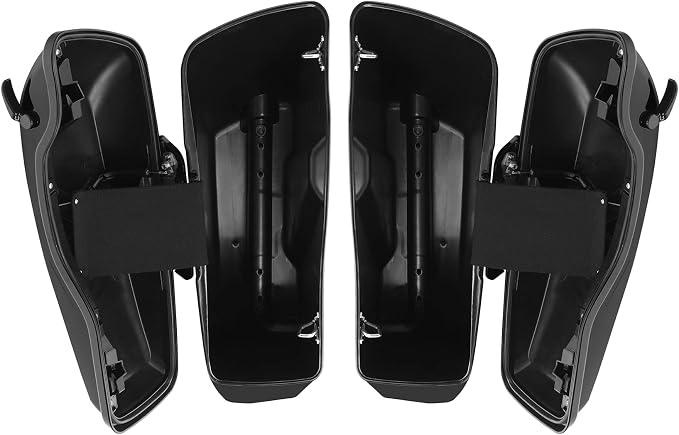 XFMT Motorcycle 4" Stretched Hard Saddlebags Bags Fit - Image 6