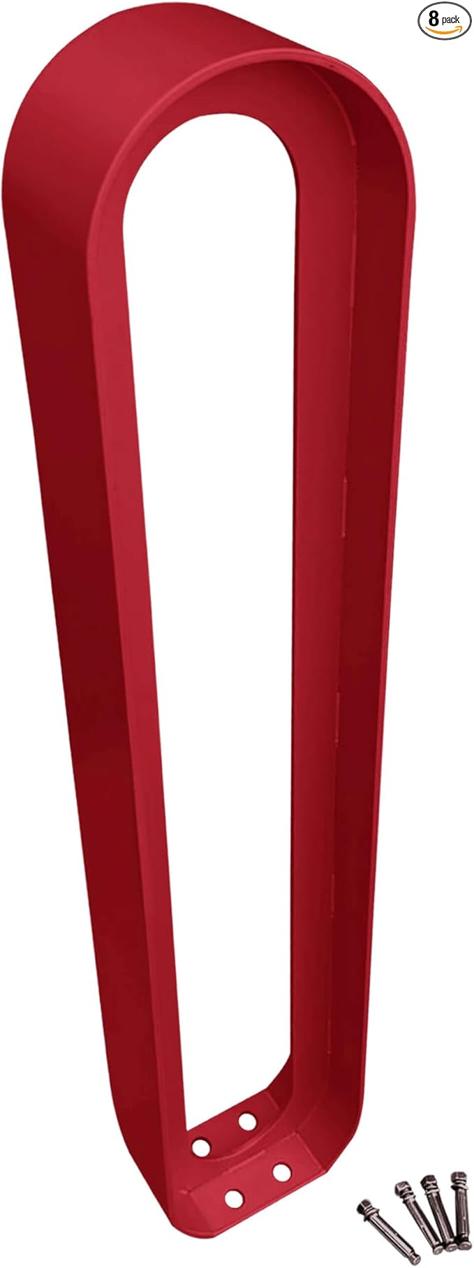 Sandbaggy Modern Commercial Bike Rack | 6.5” x 3” x 35” Oval Design | In-Ground by Sandbaggy