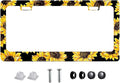 Sunflower License Plate Frame Nature Theme Sunflower License Plate Holder Auto by Unknown