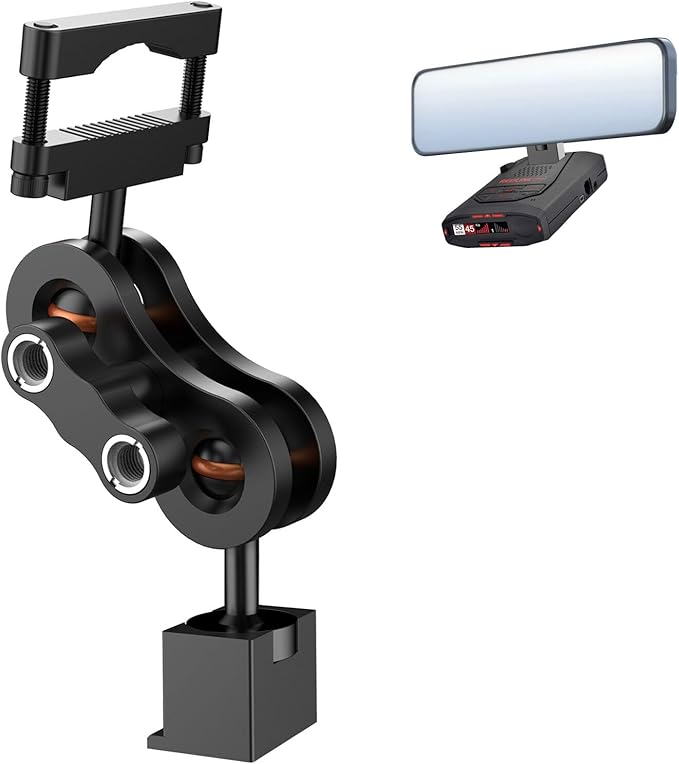 Radar Detector Mount Rearview Mirror Bracket, Car Truck Mirror Radar Mount by xsaaczm