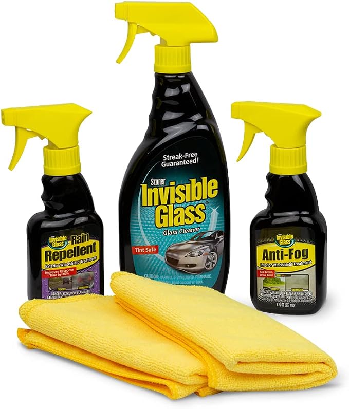 Invisible Glass 99016 5-Piece Windshield Glass Treatment Kit Includes Anti-Fog by InvisibleGlass
