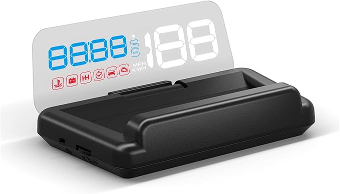 Heads up Display for Cars, C500 Car Digital GPS Speedometer, Stereo Projecting by Unknown