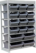 King's Rack Bin Rack Storage System Heavy Duty Steel Rack Organizer Shelving by Unknown