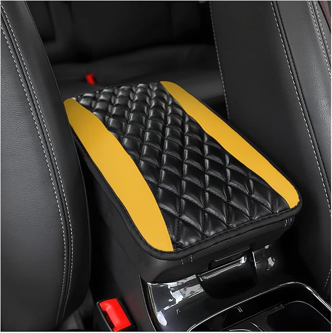 Moly Magnolia Car Center Console Cover, Leather Waterproof Armrest Seat Box by Moly+Magnolia