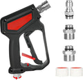 Short Pressure Washer Gun, 5000 Max PSI/12 GPM Car wash Gun, Swivel High by Senduzll