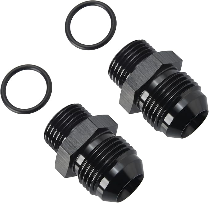 12AN Male Flare to 10AN ORB O-ring Boss Fuel Pump Rail Adapter Fitting Aluminum - Image 3