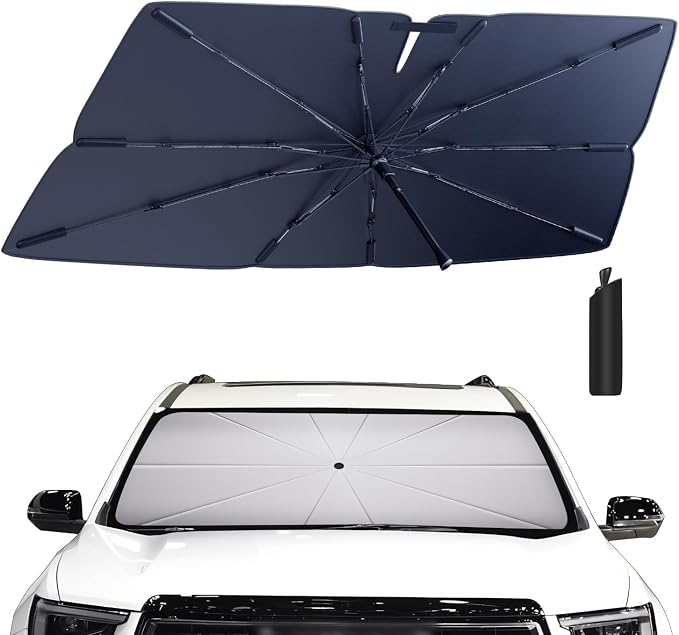Windshield Sun Shade Umbrella for 2017-2025 GMC Acadia Accessories: Custom Fit by HIMUMOY