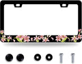 Pink Lily License Plate Frame Beautiful Floral Flower License Plate Stainless by GORSNKYE