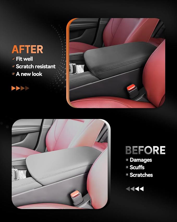 CDEFG for Mazda3 2019-2025 Center Console Cover Armrest Cover for Mazda Mazda3 - Image 3