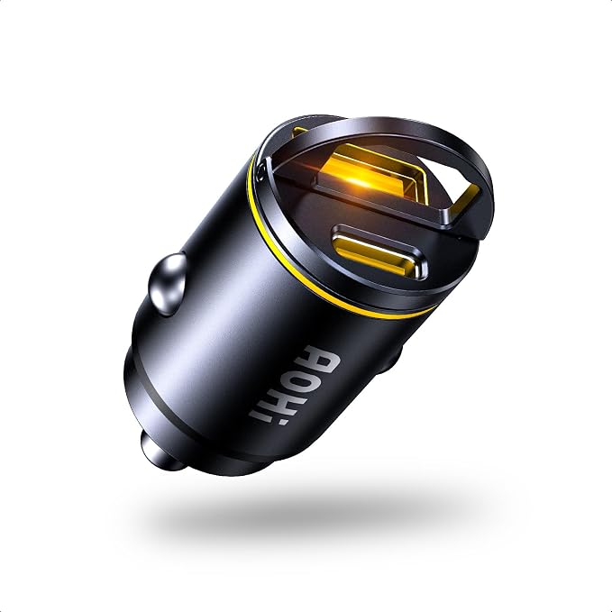 AOHI USB C Car Charger, PD 45W&QC 30W 2 Port Type-C Fast Charging Car Charger by AOHI