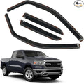 4 PCS in-Channel Rain Guards for Trucks 2019-2024 Dodge Ram 1500 Quad Cab by CHYKORLA
