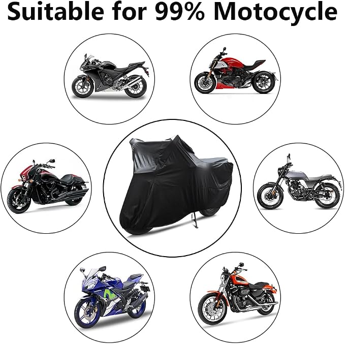 Motorcycle Cover Soft Stretch Waterproof Motor Cover Dustproof Durable - Image 3