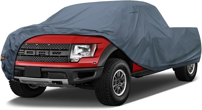 16 Layers Truck Cover Waterproof All Weater, Heavy Duty Outdoor Pickup Truck by GUNHYI