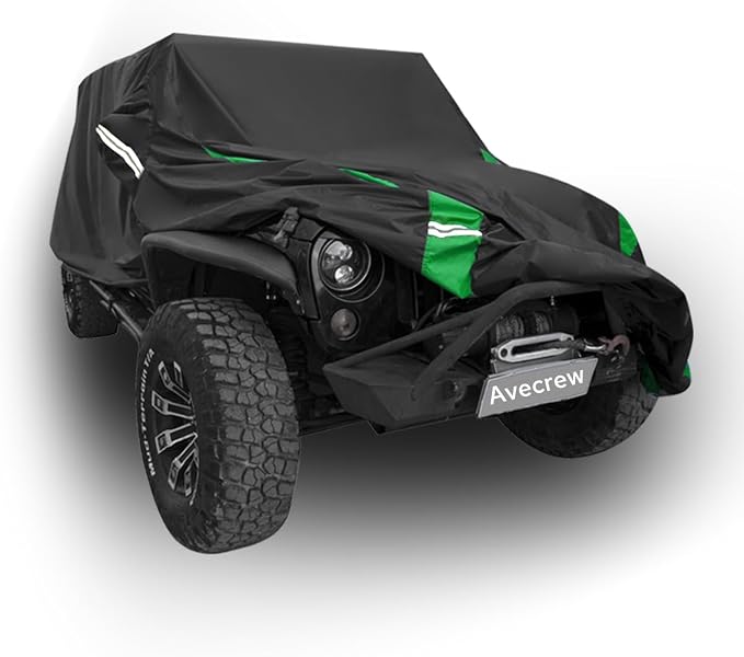 Avecrew for Jeep Wrangler Cover Waterproof 4 Door, All Weather for Jeep Rain - Image 8
