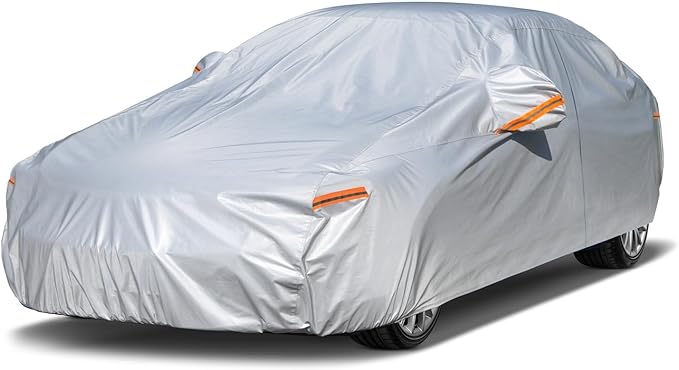 Kayme 6 Layers Car Cover Waterproof All Weather by kayme