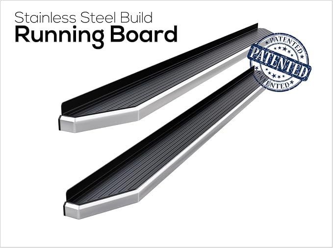 APS 6in 304 Stainless Steel Running Boards Side Bars Side Steps Compatible - Image 4