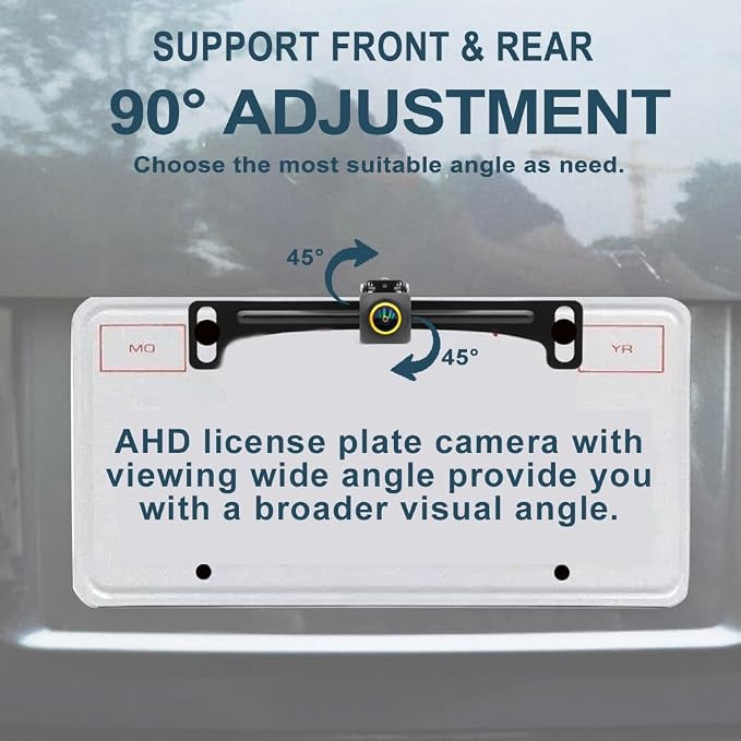Wired Backup Camera for Truck 5 '' AHD 1080P Front Rear View Monitor KIT 2K - Image 7