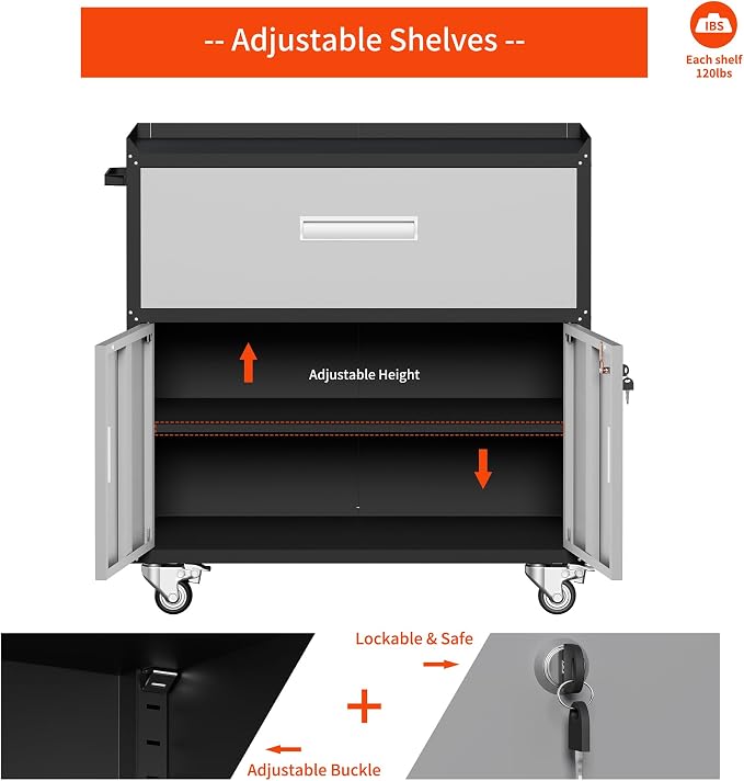 Garage Metal Storage Cabinet for Garage - Image 7