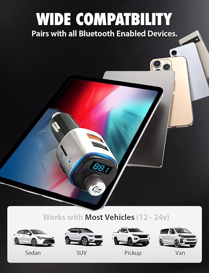 Bracketron Roadtripper Voice Car Audio Bluetooth FM Transmitter - Image 2