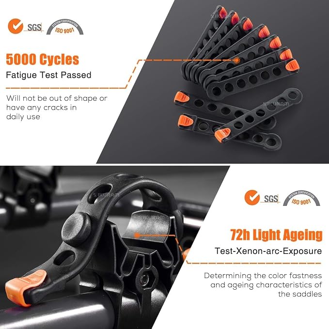 4 Bike Rack Bicycle Carrier Racks Hitch Mount Double Foldable Rack - Image 5