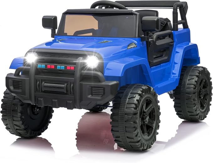 JOYMOR Ride on Truck with Remote Control, 4 Wheels 12V Battery Powered Kids Car by JOYMOR