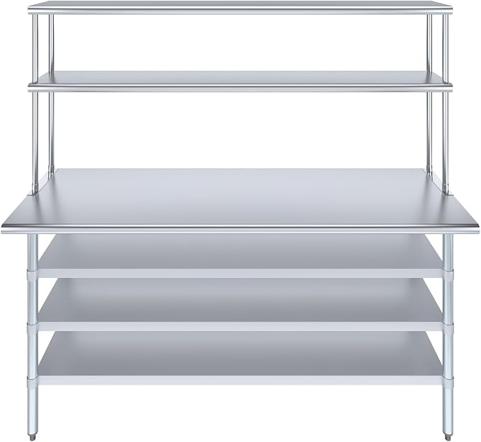 Amgood 24" x 72" Stainless Steel Work Table - Image 2