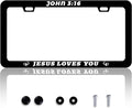 John 3:16 Jesus Loves You License Plate Frame Christian License Plate Frames by HOWKWAWY