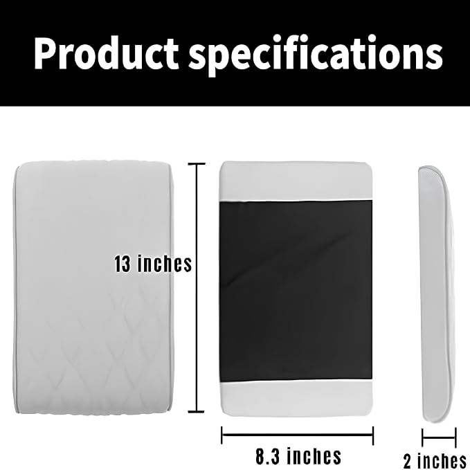 Leather Car Armrest Box Mat - Image 4