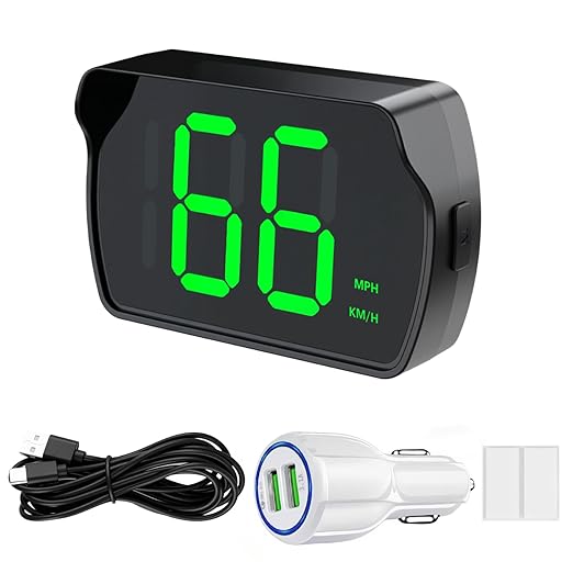 GPS Digital Speedometer for Car MPH, Universal HUD Speed Meter by GUGUMO