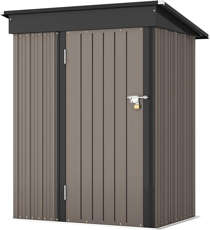 Patiowell 5x3 FT Outdoor Storage Shed, Tool Shed - Image 7