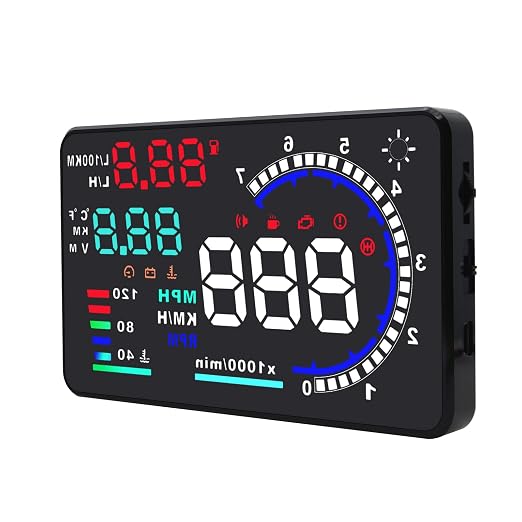 KAOLALI A8 HUD Display 5.5" Dash Screen Projector OBD2 Auto Gauge RPM MPH - Image 2