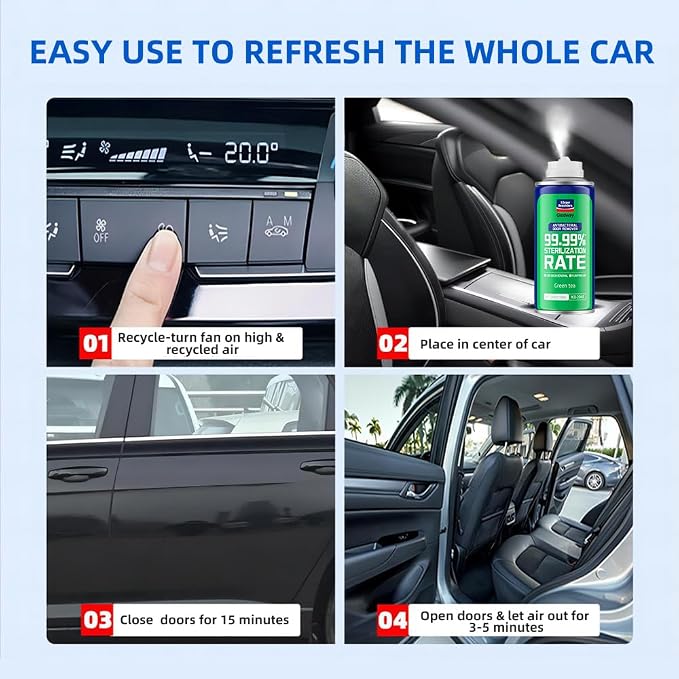 Glodway Whole Car Air Refresher, Odor Eliminator Remover Spray - Image 5