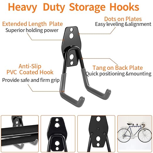 3-H Heavy Duty Garage Hooks - Image 5