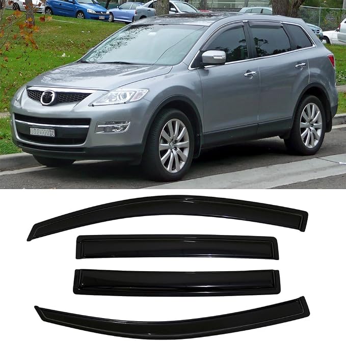 94143 Side Window Visor Wind Vent Deflector fit by Puermto
