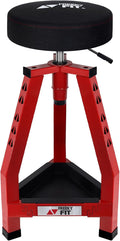 Adjustable Tall Shop Stool, Mechanic Garage Bar Stool Chair, Work Metal Chair by FreekyFit