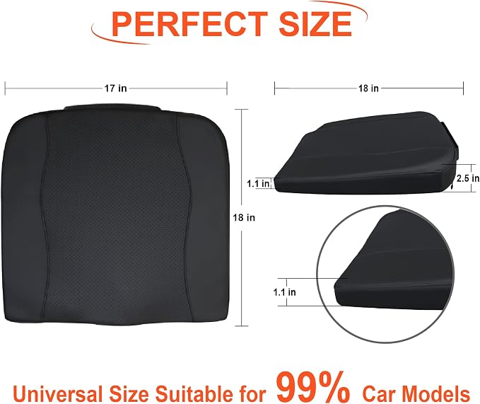 Car Seat Cushion, Comfort Memory Foam Car Cushions - Image 7