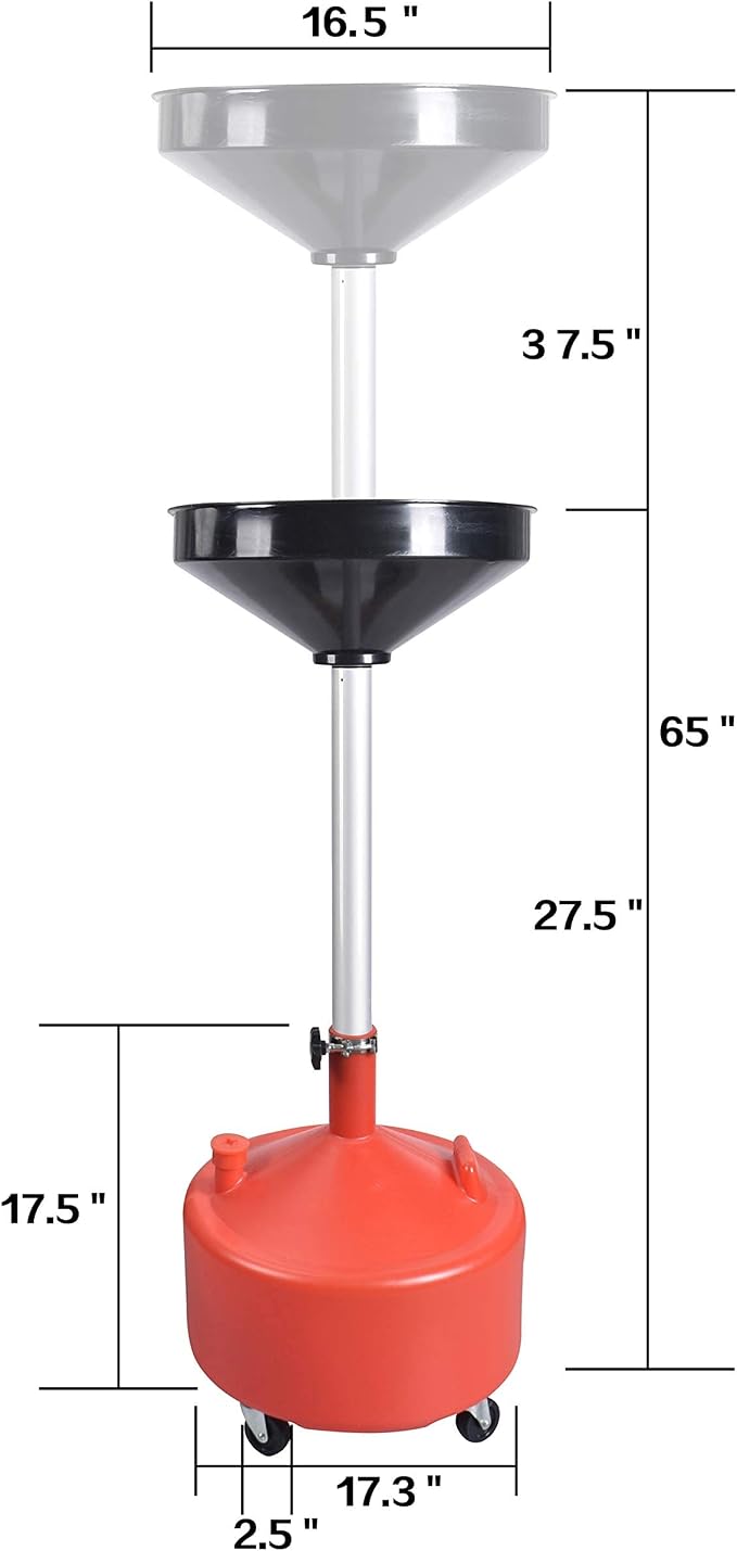 PONO 8 Gallon Portable Upright Oil Drain | Easily Recycle Automotive Waste - Image 3