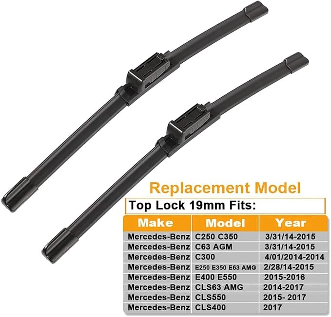 2 wipers Replacement For Benz 2008-2014 W207 W212 W218 W204 Class C250 C300 - Image 2