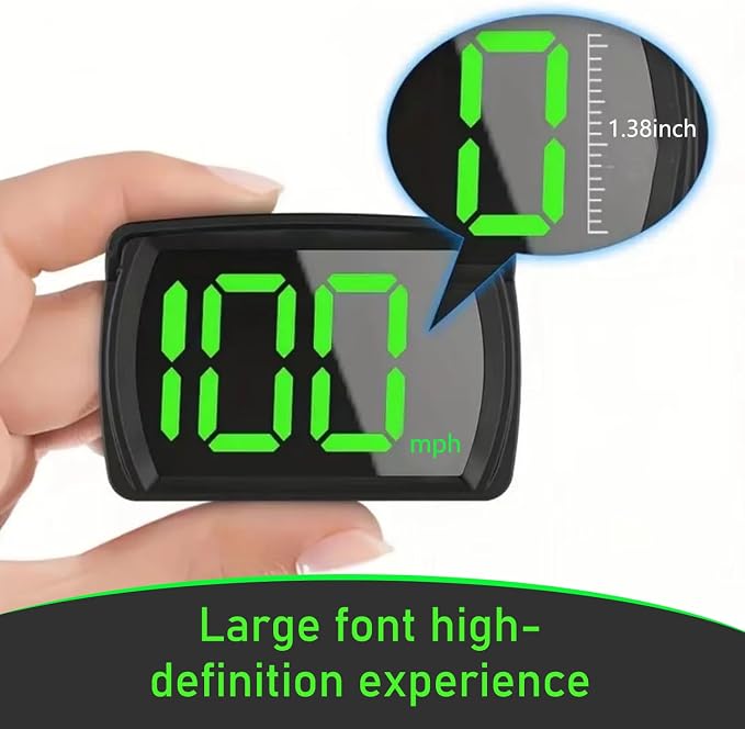 1 PC Speedometer HUD for Cars Trucks Motorcycles USB Plug & Play Digital MPH - Image 5